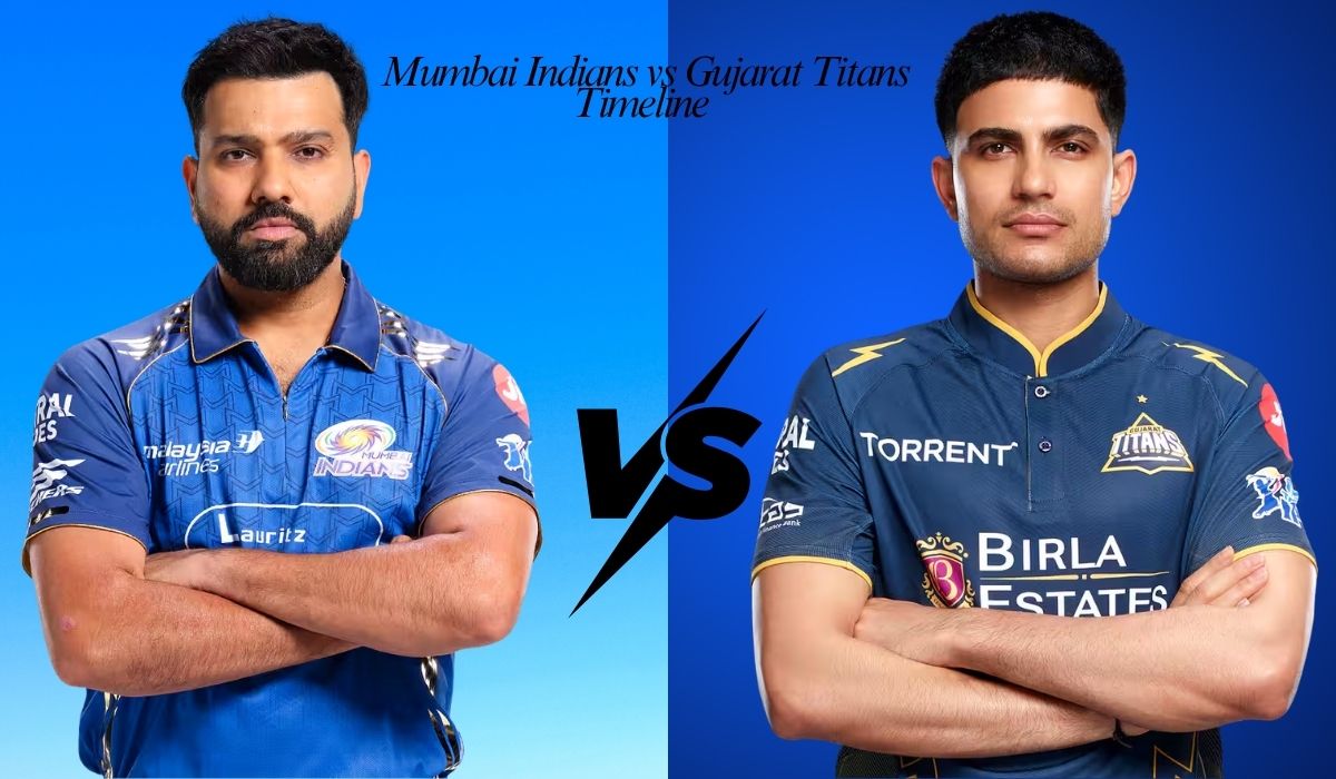 Mumbai Indians vs Gujarat Titans Timeline