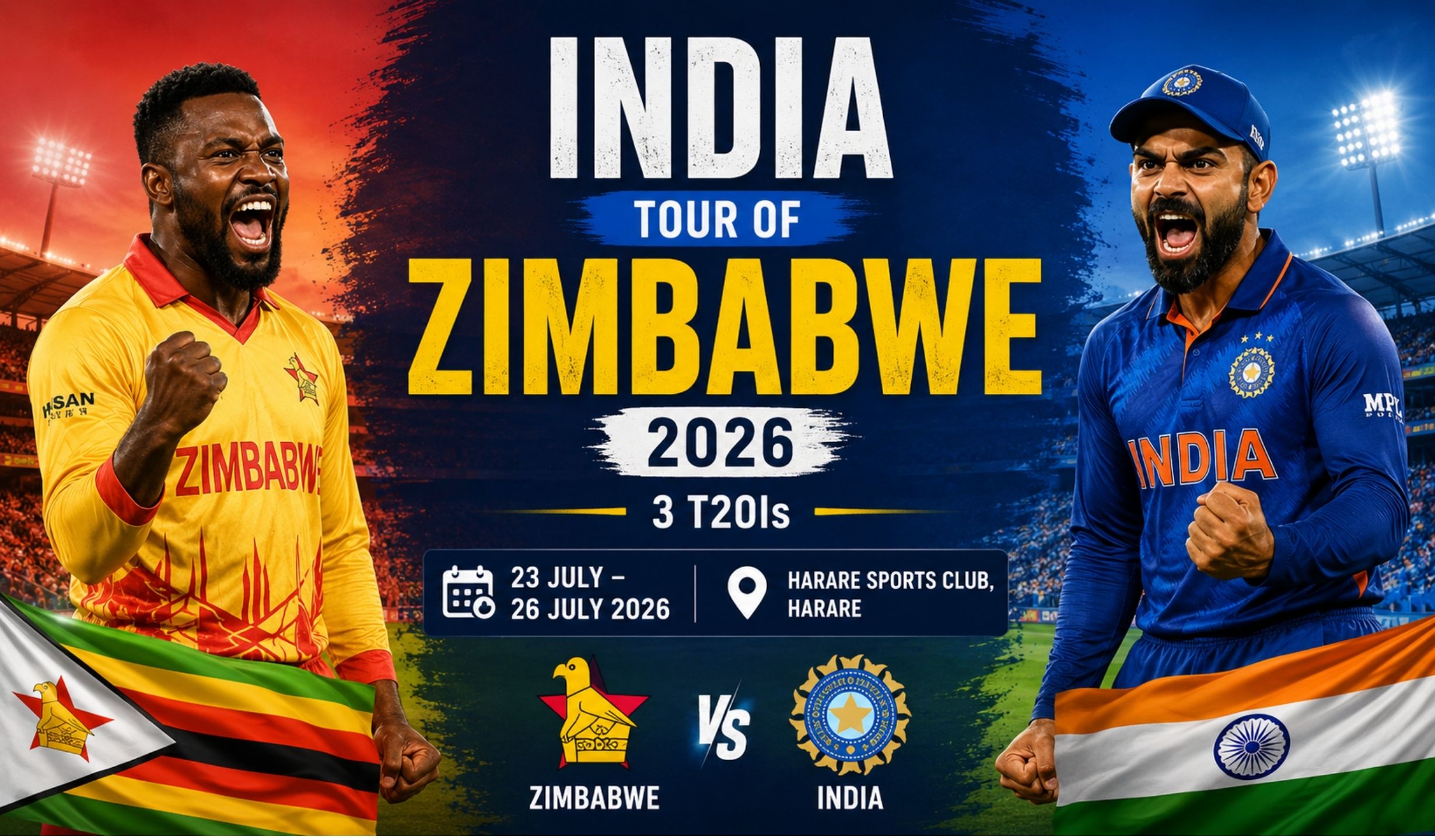 India Tour of Zimbabwe 2026